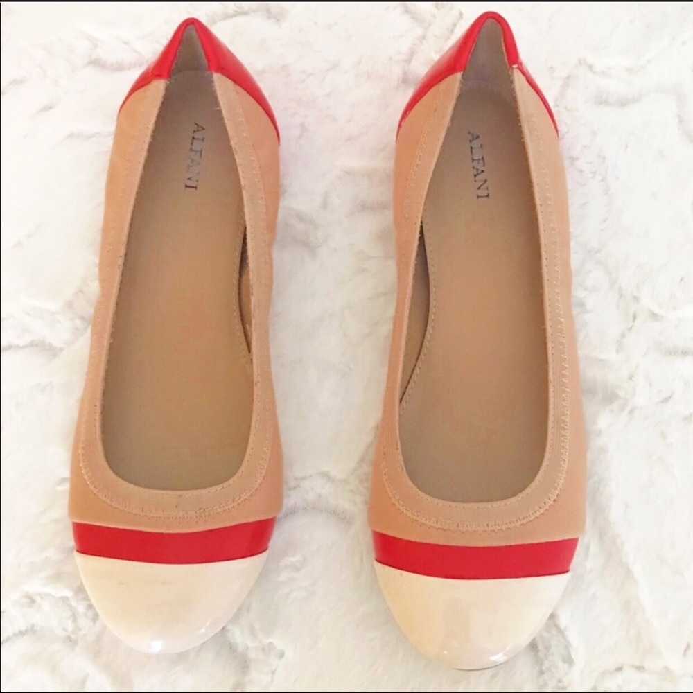Alfani three tone ballet flats size 8 1/2